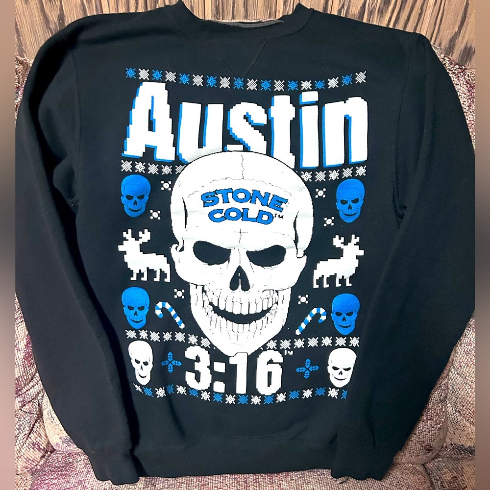 WWE STONE COLD AUSTIN 3:16 Ugly Christmas Sweater